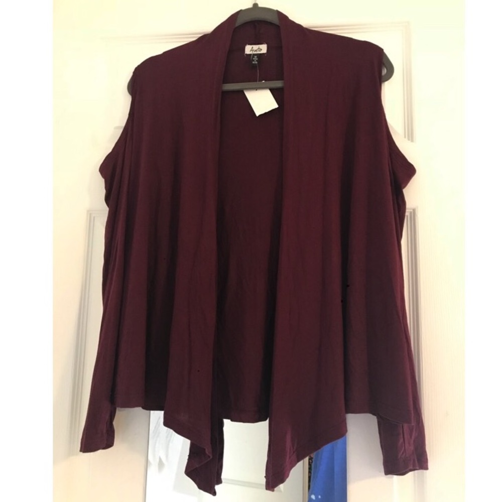 Burgundy Cardigan